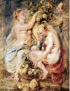 Ceres and Two Nymphs with a Cornucopia, Peter Paul Rubens